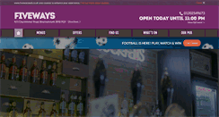 Desktop Screenshot of fivewayspub.co.uk